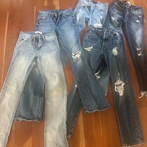 Distressed Denim Jeans Collection